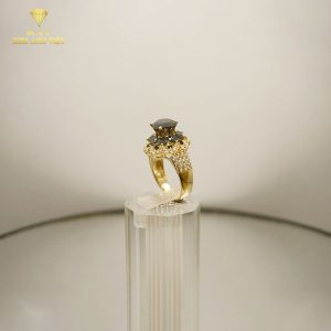 Nhẫn Nữ Vàng 18k hột cao đài ngôi sao - 002