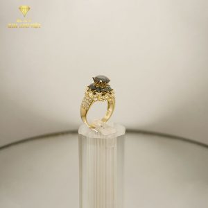 Nhẫn Nữ Vàng 18k hột cao đài ngôi sao - 002