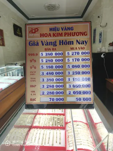 Bảng Giá Tiệm Vàng Bảng Giá Tiệm Vàng