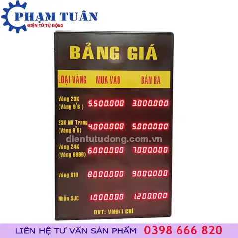 Bảng Giá Tiệm Vàng