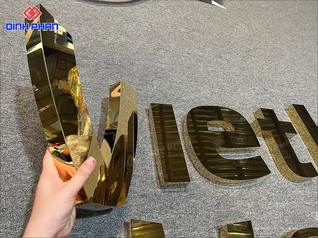 Chữ Inox Vàng Giá