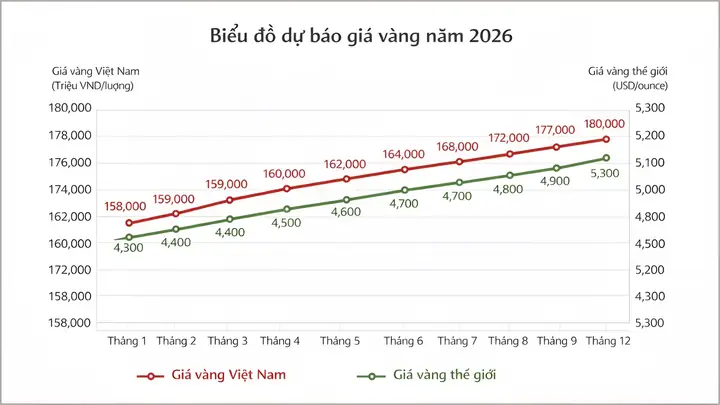 Dự Đoán Giá Vàng Cuối Năm