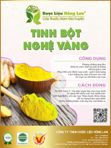 Giá Bán Tinh Bột Nghệ Vàng