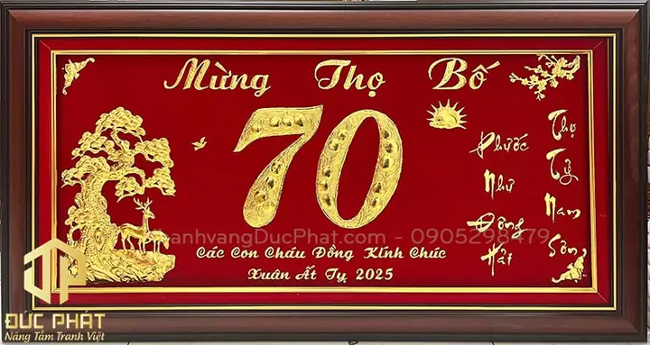 Giá Khánh Vàng Mừng Thọ