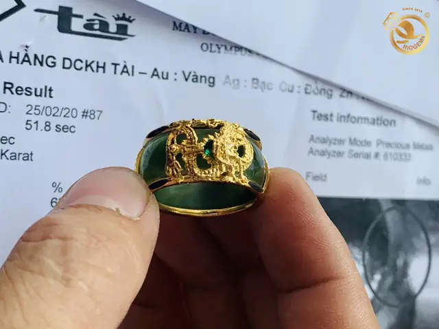 Giá Nhẫn Vàng Ngọc Bích