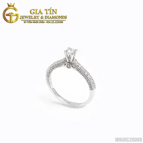 Giá Nhẫn Vàng Trắng Italy 750 Giá Nhẫn Vàng Trắng Italy 750
