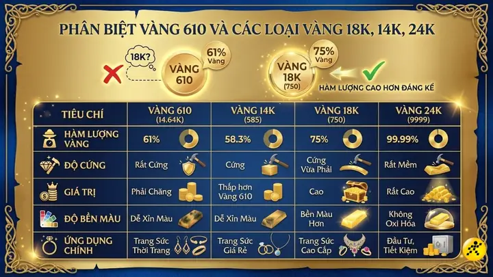 Giá Vàng 610 Là Vàng Gì Giá Vàng 610 Là Vàng Gì