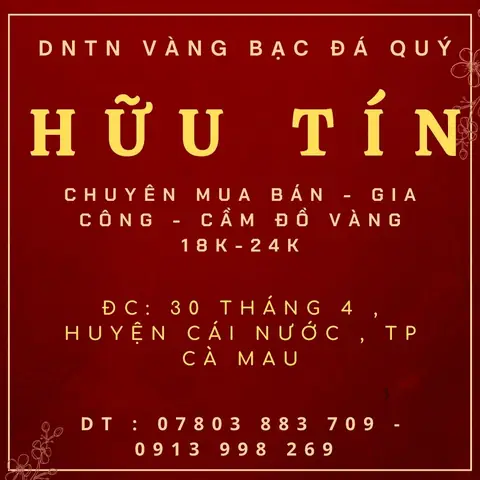 Giá Vàng Cà Mau Hôm Nay