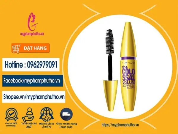 Mascara Maybelline Vàng Giá Bao Nhiều