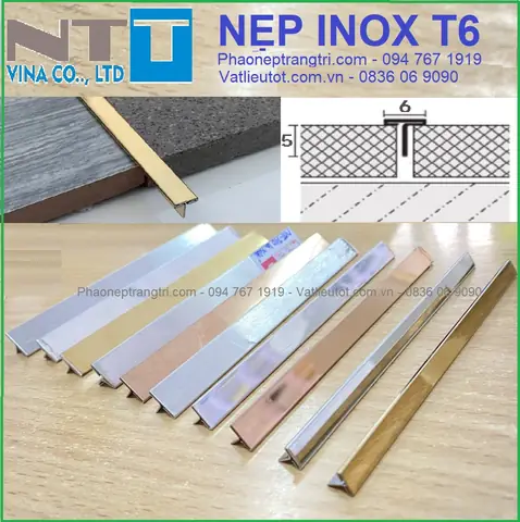 Báo Giá Nẹp Chỉ Inox Vàng