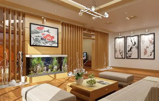 Bể Cá Phong Thủy Trong Phòng Khách