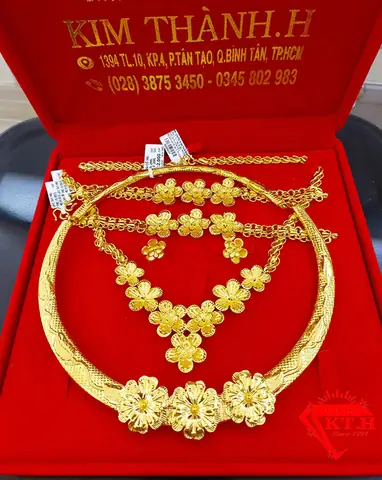 Bộ Vàng Cưới 24k 1 Cây Giá Bao Nhiêu