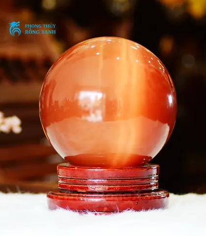 Cầu Đá Phong Thủy Màu Đỏ