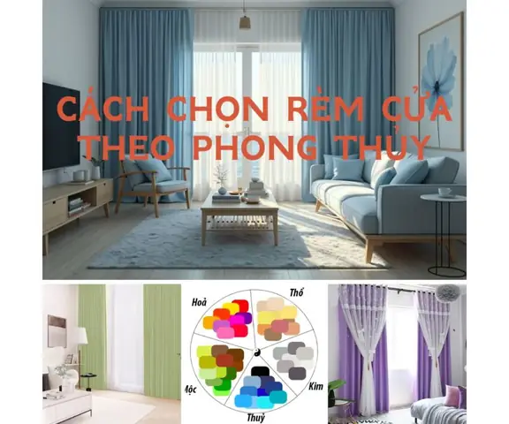 Chọn Màu Rèm Cửa Theo Phong Thủy
