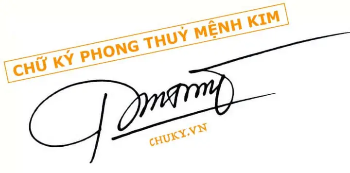 Chữ Ký Phong Thủy Mệnh Kim
