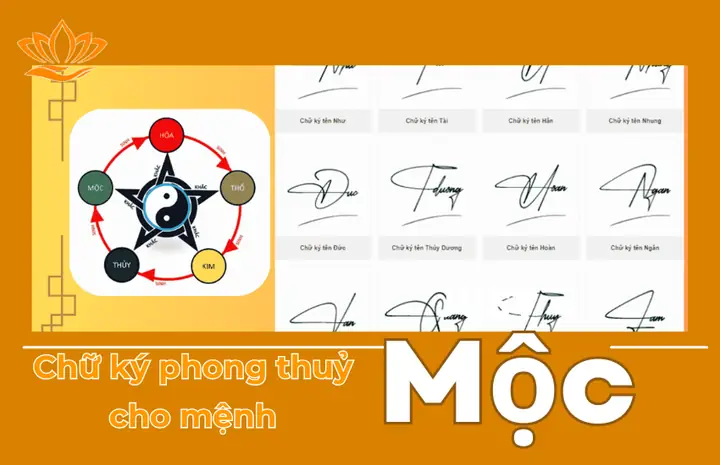 Chữ Ký Phong Thủy Mệnh Mộc