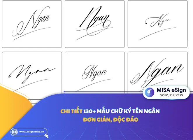 Chữ Ký Phong Thủy Tên Ngân