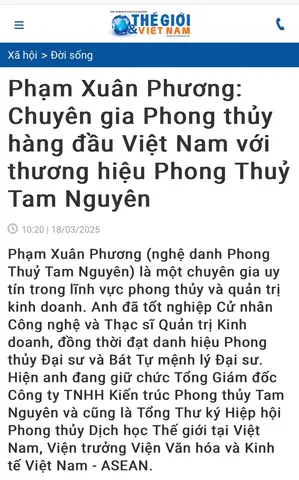 Chuyên Gia Phong Thủy Tam Nguyên