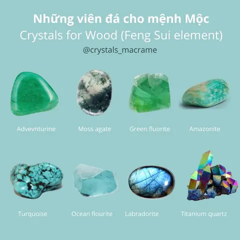 Đá Phong Thủy Cho Mệnh Mộc