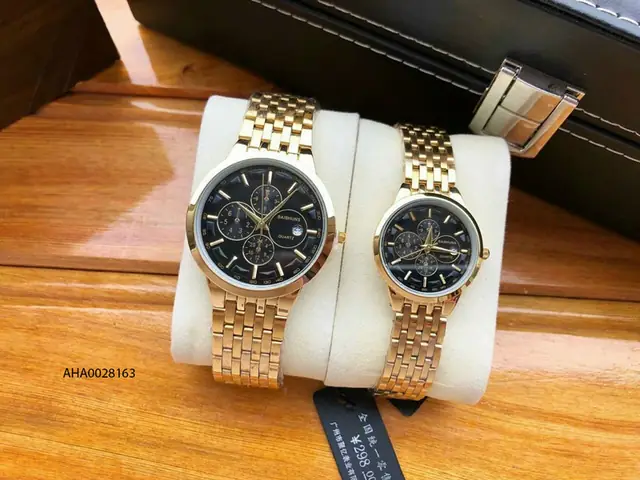 Đồng Hồ Cặp Mạ Vàng Giá Rẻ