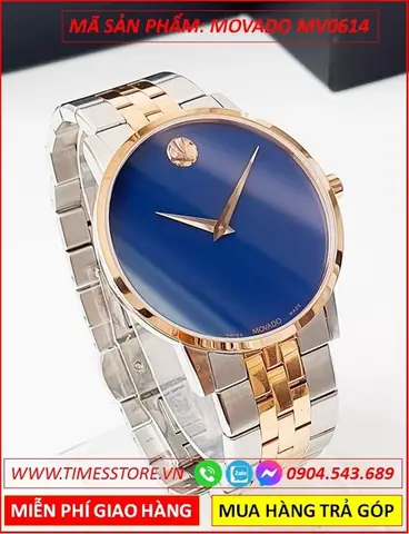 Đồng Hồ Nam Movado 2 Kim Mạ Vàng Giá Rẻ