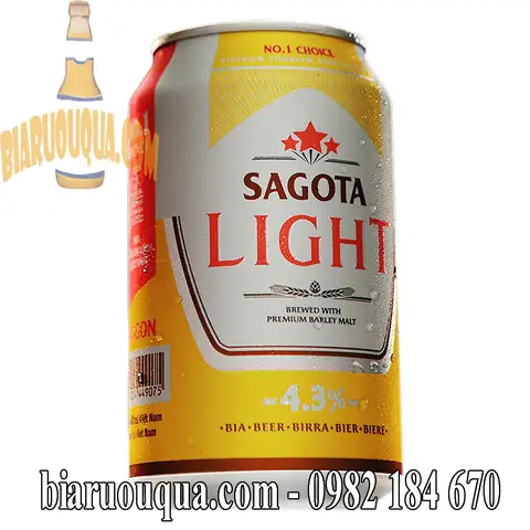 Giá Bia Sagota Light Vàng Năm 2017