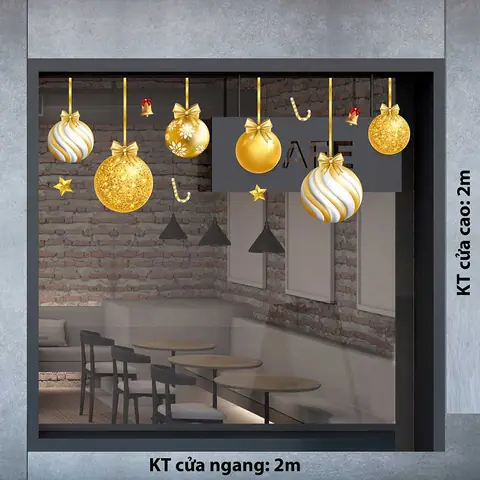 Giá Châu Vàng Trang Trí Noel