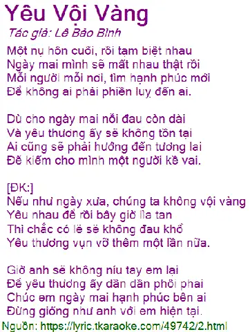 Giá Như Ngày Xưa Chúng Ta Không Vội Vàng