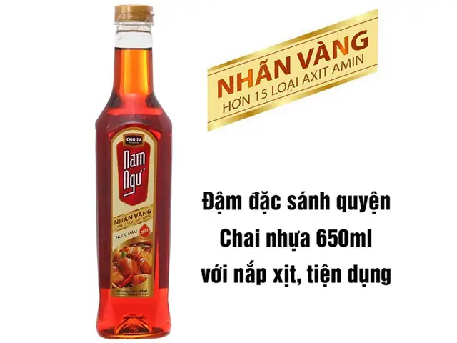 Giá Nước Mắm Nam Ngư Nhãn Vàng 650ml