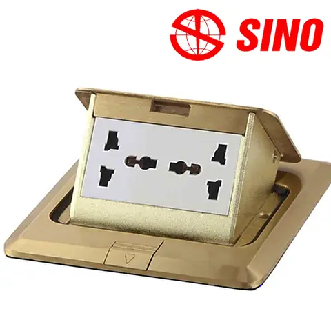 Giá Ổ Cắm Âm Sàn Sino Vàng Đồng