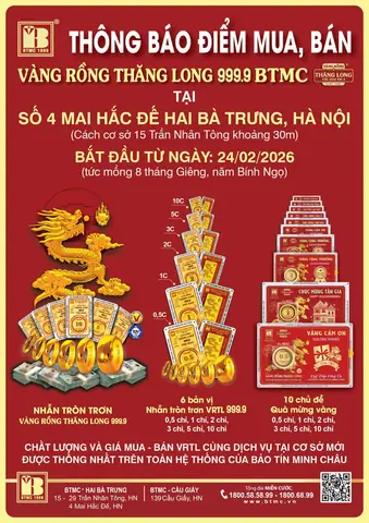 Giá Vàng Bảo Tín Minh Châu Hà Nội