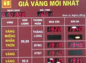 Giá Vàng Sjc Tháng 9 Năm 2008