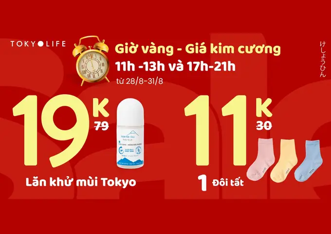 Giờ Vàng Giá Kim Cương Tokyo Life