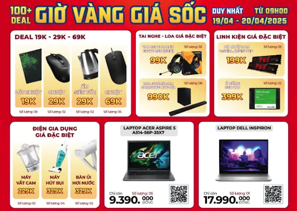 Giờ Vàng Giá Sốc Phong Vũ
