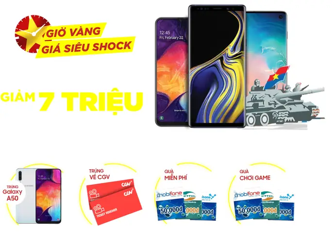 Giờ Vàng Giảm Giá Điện Thoại