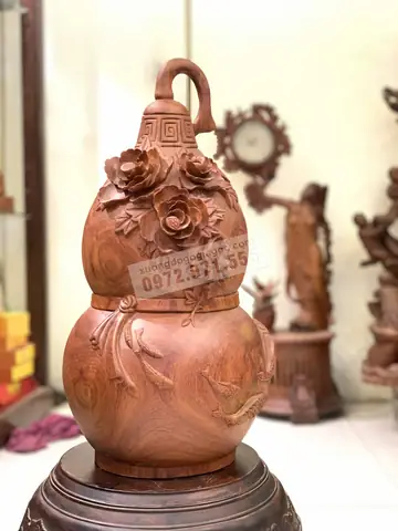 Hồ Lô Phong Thủy Bằng Gỗ