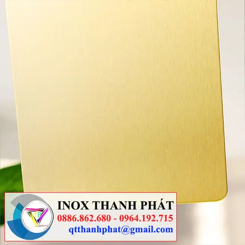 Inox Tấm 304 Màu Vàng Giá Rẻ