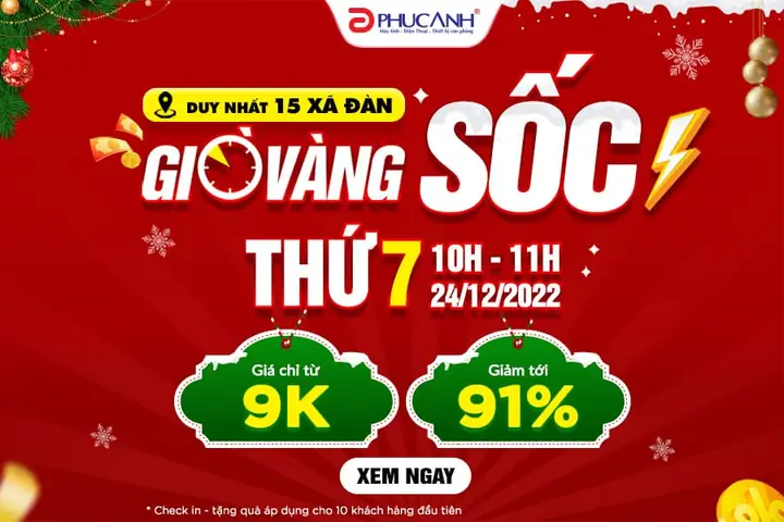 Khuyến Mãi Giờ Vàng Giá Sốc
