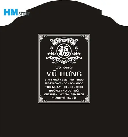 Kích Thước Bia Mộ Theo Phong Thủy