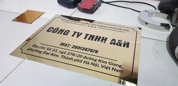 Kích Thước Biển Công Ty Theo Phong Thủy