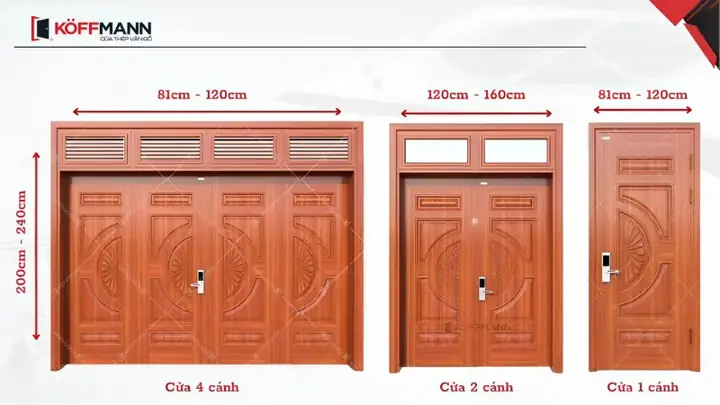 Kích Thước Cửa Chính Theo Phong Thủy