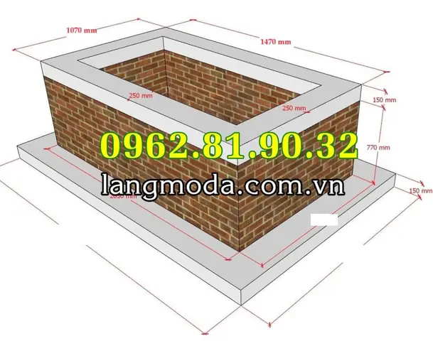 Kích Thước Mộ Cải Táng Phong Thủy