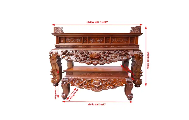 Kích Thước Sập Thờ Theo Phong Thủy