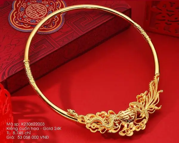 Kiềng Vàng 9999 5 Chỉ Giá Bao Nhiêu