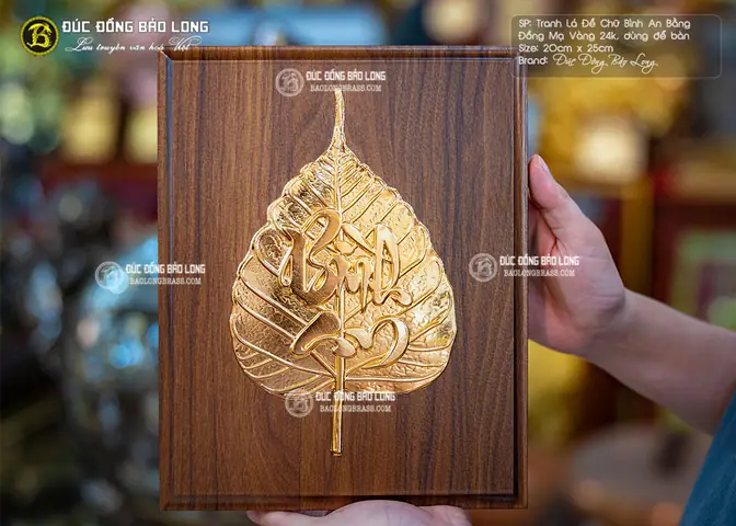 Lá Bồ Đề Dát Vàng Giá Bao Nhiêu