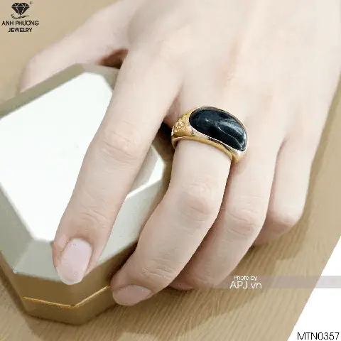 Nhẫn Đá Phong Thủy Nam Mệnh Mộc