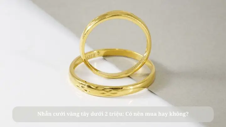 Nhẫn Đôi Vàng Tây Giá 2 Triệu