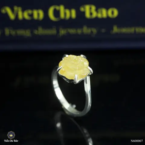 Nhẫn Phong Thủy Hoa Mẫu Đơn