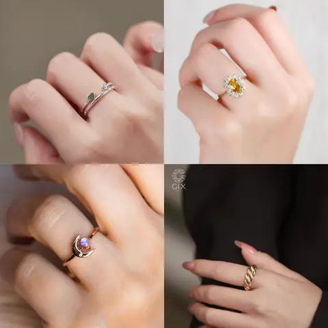 Nhẫn Phong Thủy Nữ Mệnh Kim