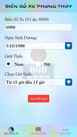 Nhập Biển Số Xe Xem Phong Thủy